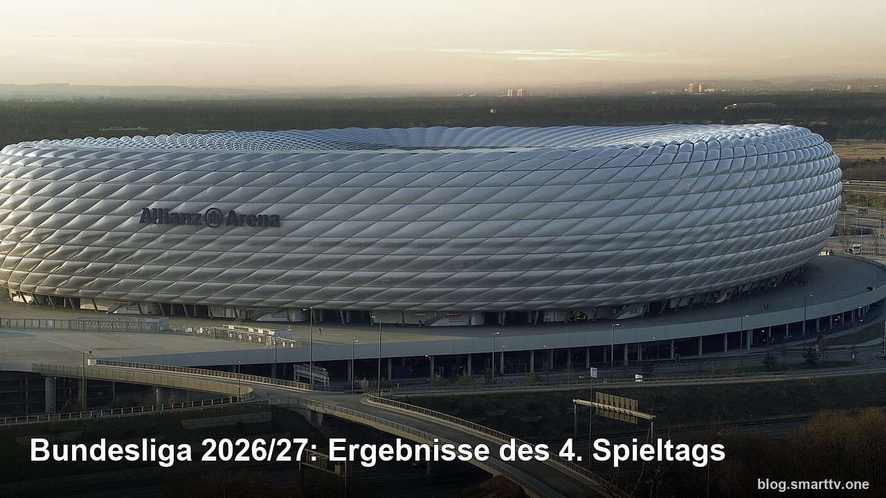 Bundesliga 2026/27: Ergebnisse des 4. Spieltags
