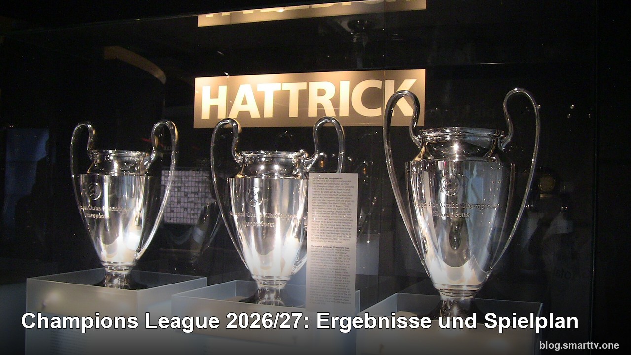 Champions League 2026/27: Ergebnisse und Spielplan