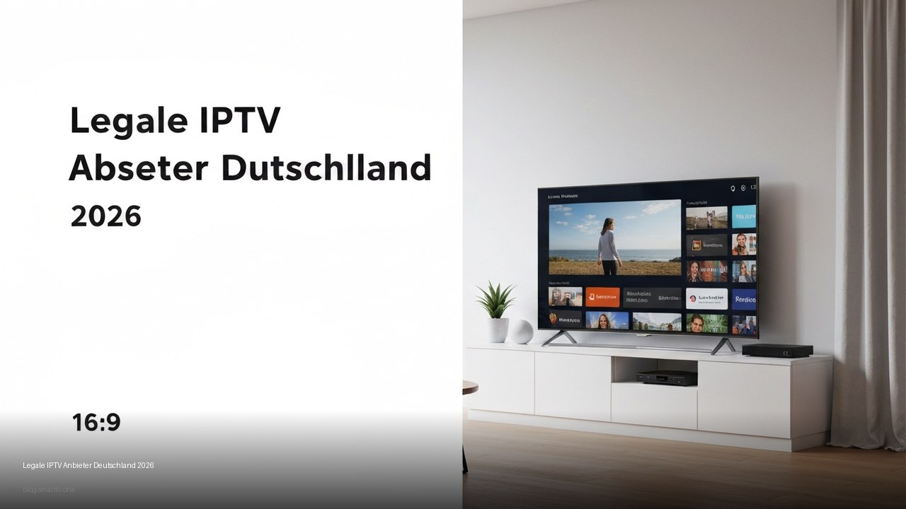 Legale IPTV Anbieter Deutschland 2026